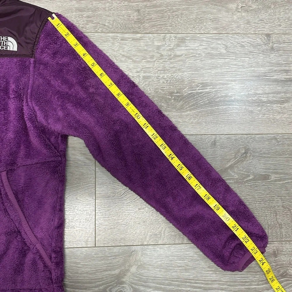 The North Face Oso Furry Fleece Hoodie Full Zip Berry Lacquer S - Picture 8 of 16